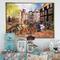 Designart - Amsterdam City Artwork - Landscape Framed Canvas Art Print